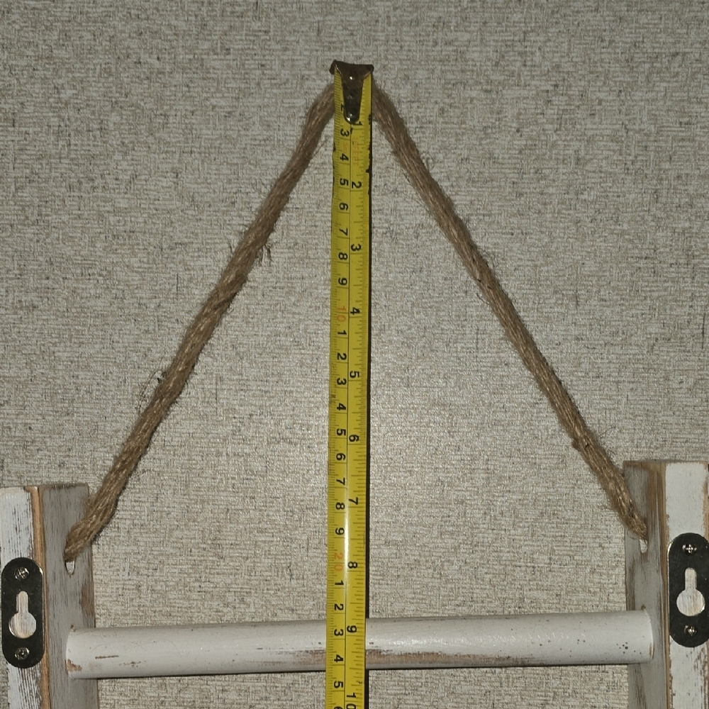 Vintage White Ladder Wall Shelf - Picture 5 of 6